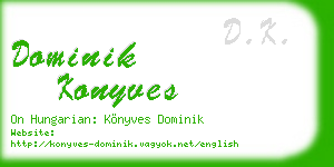 dominik konyves business card